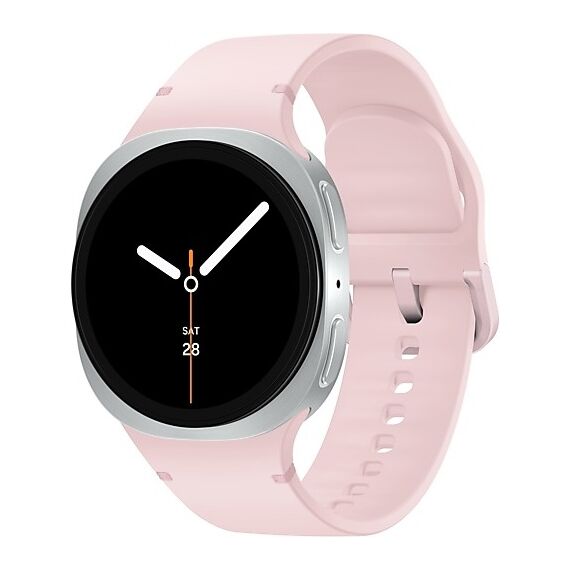 Galaxy Watch8 | 40 мм | 4G LTE | Silver | Sport/Pink | S/M, Размер ремешка : S/M, Тип ремешка : Sport, Размер корпуса : 40 мм, Подключение часов : Bluetooth / Wi-Fi + 4G LTE, Цвет ремешка: Pink, Цвет: Silver